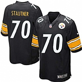 Nike Men & Women & Youth Steelers #70 Stautner Black Team Color Game Jersey,baseball caps,new era cap wholesale,wholesale hats